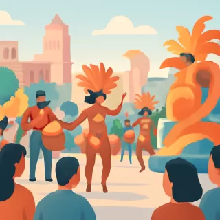 Comienzo del Carnaval 2026 en Emilio V. Bunge con desfile de comparsas