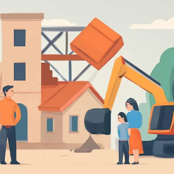 Derrumbe en Villa Crespo: balancín impactó el techo de una vivienda en construcción