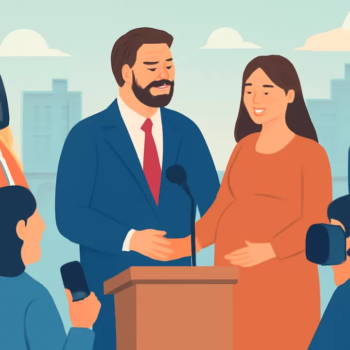 Vicepresidente de Estados Unidos anuncia que será padre por cuarta vez