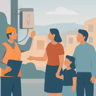 EPEN programa corte de energía en barrio Lomas del Correntoso