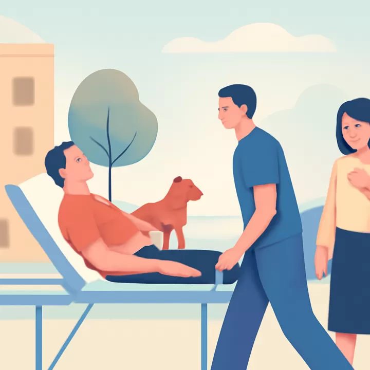 Hombre hospitalizado tras ataque de perro en Rivadavia