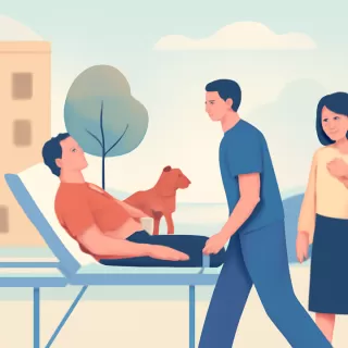 Hombre hospitalizado tras ataque de perro en Rivadavia