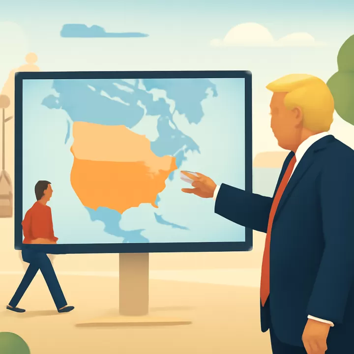 Trump comparte imágenes generadas por IA que muestran una supuesta conquista de Groenlandia, Canadá y Venezuela