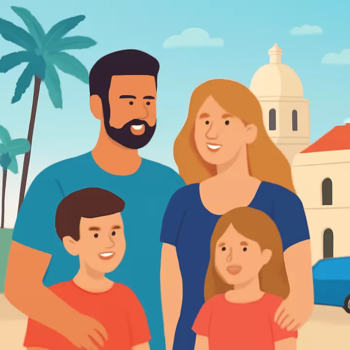 Fabián Cubero y Mica Viciconte pasan vacaciones familiares en República Dominicana