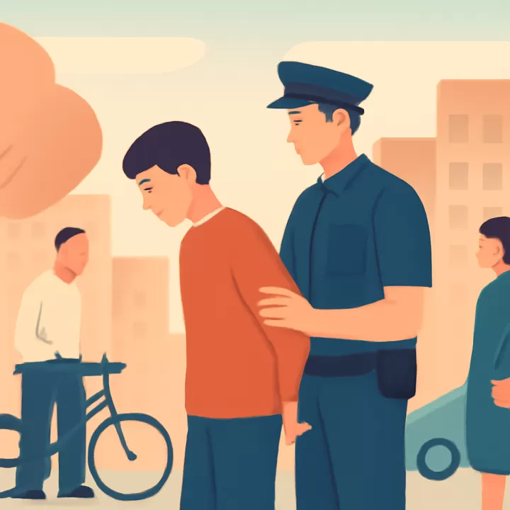 Menor armado robó una bicicleta en Las Heras y fue detenido a pocas cuadras