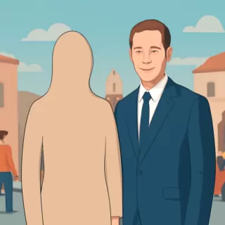 Senadora Emilia Orozco sustituida por una silueta de cartón en foto con Diego Santilli