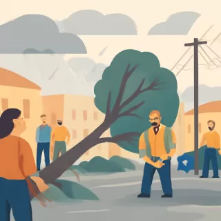 Tormenta en Salta genera caída de árboles, postes afectados y desagües obstruidos