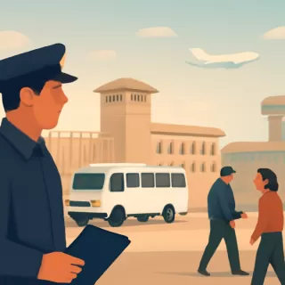 Movilización en penal Altiplano y aeropuerto de Toluca por traslado de presos