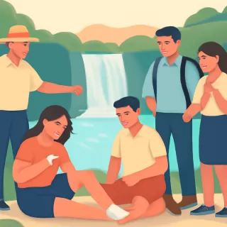 Dos turistas resultaron heridos en el Salto Mbocay de Puerto Iguazú tras no seguir recomendaciones