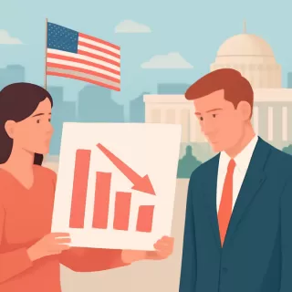 Encuesta revela caída en el apoyo a Donald Trump un año tras su regreso al poder