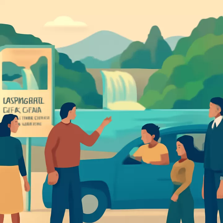 Denuncian cobro de acceso y estacionamiento en la Cascada Inacayal por comunidad mapuche