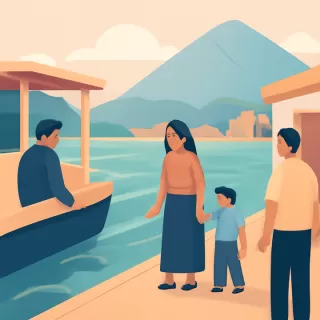 Restablecen operación de chalanas en Aguas Blancas bajo condiciones críticas