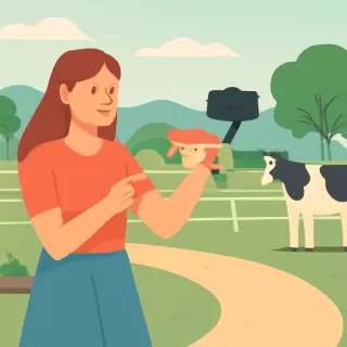 Lory Pilz muestra su rutina en la chacra de San Francisco y gana seguidores en redes sociales