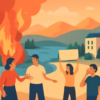 Incendio amenaza la zona del Lago Rivadavia y solicitan ayuda urgente