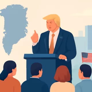 Donald Trump asiste al Foro de Davos con la intención de anexar Groenlandia