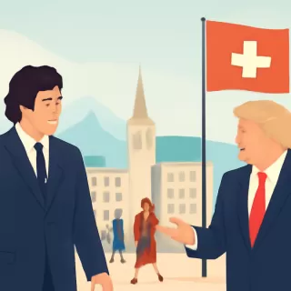 Javier Milei llegó a Davos y se espera un posible encuentro con Donald Trump