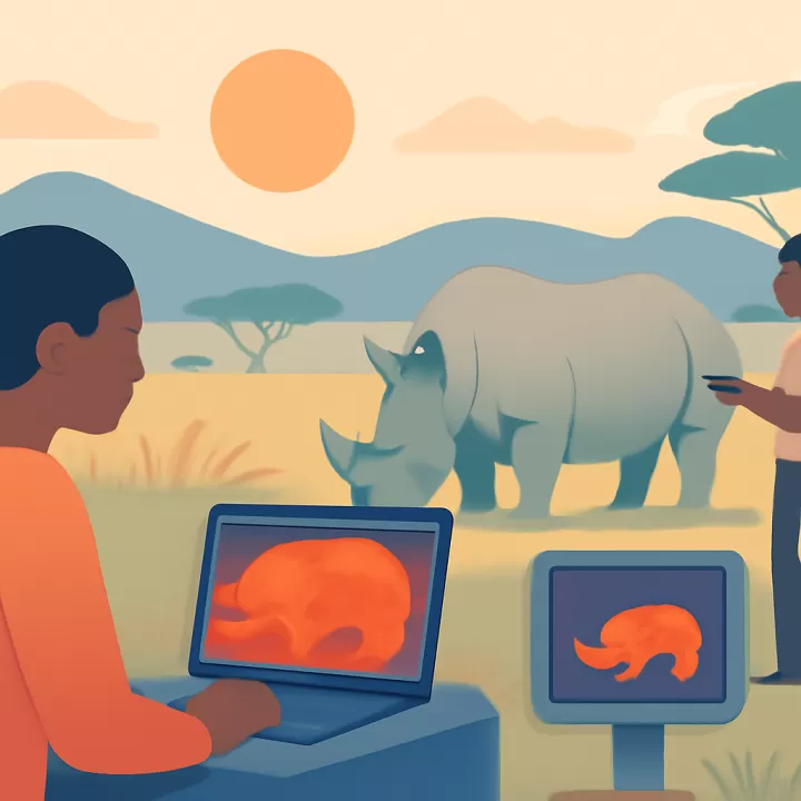Kenia reduce significativamente la caza furtiva de rinocerontes gracias a la inteligencia artificial