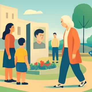 Mirtha Legrand visitó la plazoleta en memoria de su hijo en Mar de Cobo