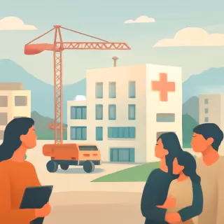 Río Negro avanza en la construcción del nuevo hospital en Dina Huapi