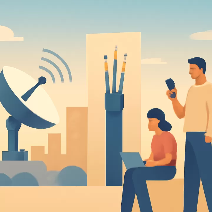 Starlink y fibra óptica: comparación de velocidades y características de Internet en Argentina para 2026