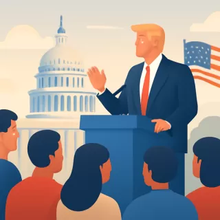 Trump conmemora un año de su presidencia con un discurso lleno de autoelogios y afirmaciones imprecisas