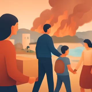 Incendio devastó Punta de Parra y afectó gravemente la costa de la Región del Biobío en Chile