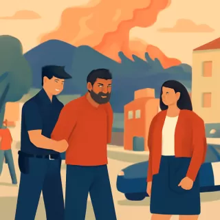 Detienen a un sospechoso por iniciar intencionalmente un incendio en la región de La Araucanía, Chile