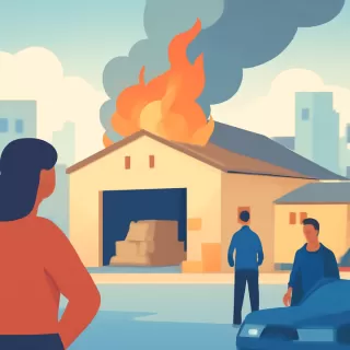 Incendio consume galpón de acopio en el Mercado Regional de Salto