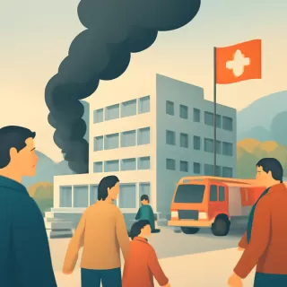 Evacúan la sede del Foro Económico Mundial en Davos por humo