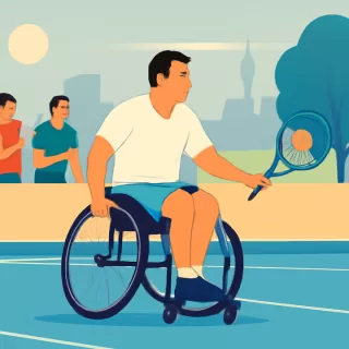 Gustavo Fernández se clasificó a semifinales del Abierto de Australia en tenis adaptado