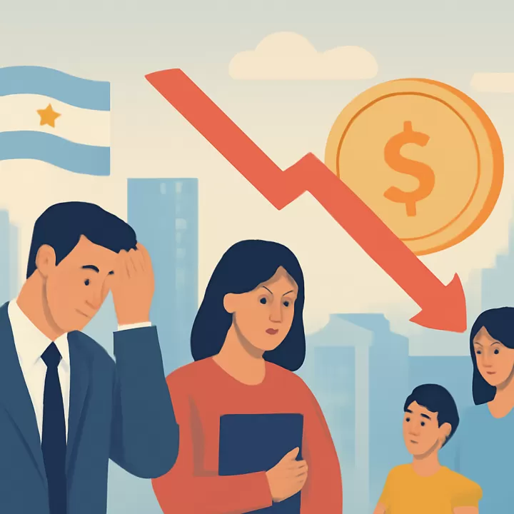 La economía argentina registró su primera caída anual en noviembre tras 14 meses