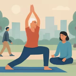 Yoga es la mejor actividad para personas mayores con dolor de rodillas, no natación ni pilates