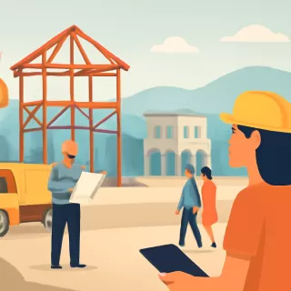 Construcción de nuevo escenario para la Fiesta de Las Raíces en Jardín América