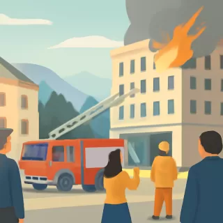 Incendio menor provoca operativo en el Foro Económico Mundial de Davos