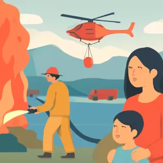 Río Negro enfrenta alto riesgo de incendios y brinda apoyo operativo a Chubut