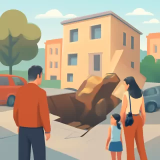 Socavón en barrio General Paz, Córdoba, provoca derrumbe y evacuaciones