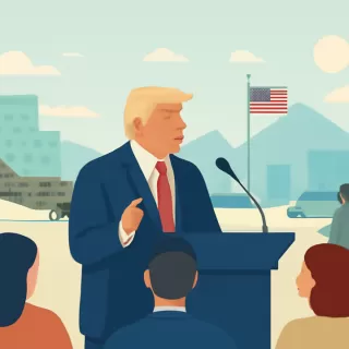 Donald Trump aborda interés militar en Groenlandia durante el Foro Económico Mundial