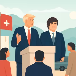 Donald Trump presentó el "Consejo de la Paz" en Davos con la participación de Javier Milei