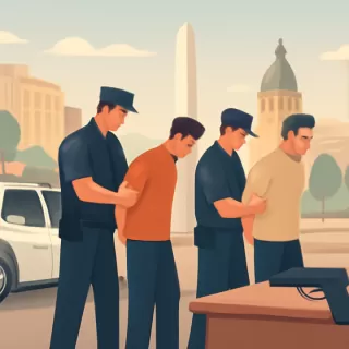 Allanamientos en calle Iturbide con dos aprehendidos y arma secuestrada