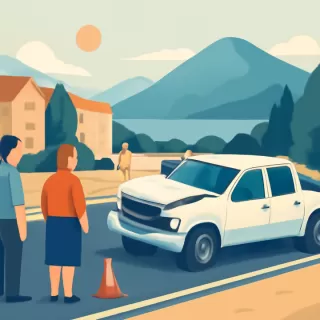 Camioneta despistó en avenida Bustillo a la altura del kilómetro 11 sin heridos