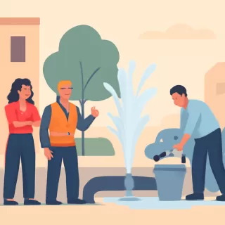 Corte de suministro de agua en Gualeguaychú por rotura de cañería