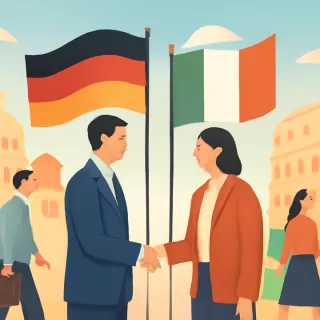 Italia y Alemania forman un eje estratégico en Europa en medio de tensiones con EE.UU.