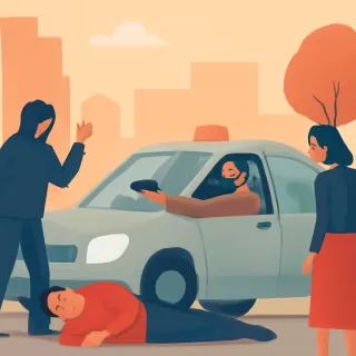 Chofer de aplicación en Mendoza repelió un intento de robo y lesionó a uno de los agresores