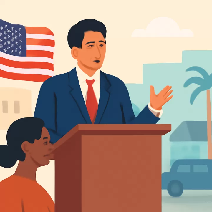 Candidato respaldado por DeSantis promete mantener acuerdo con ICE en Florida