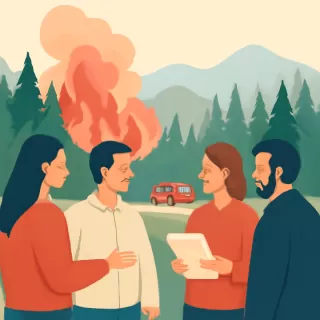 Pobladores del Parque Los Alerces denuncian negligencia en combate del incendio forestal