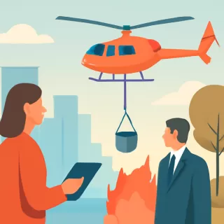 Río Negro alquila helicóptero para combatir incendios a un costo de 7 millones de dólares