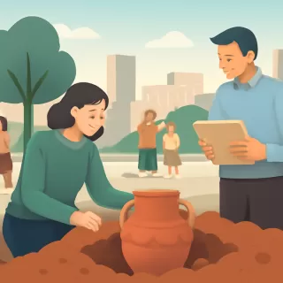 Descubren vasija ancestral casi completa en El Pachón, Calingasta