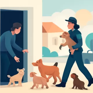 Allanamiento en Allen por maltrato animal con rescate de seis perros