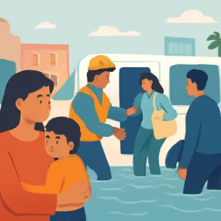 Operativo provincial en San Juan por temporal con evacuaciones y asistencia a familias