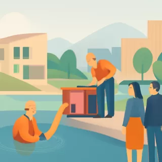 Avanzan los trabajos subacuáticos en la Estación de Bombeo Quetrihué